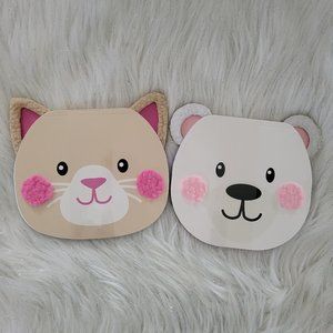 Cat & Polar Bear Sherpa Accent Notebook Set